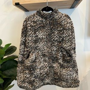 Zara Textured Cape Jacket, size Medium